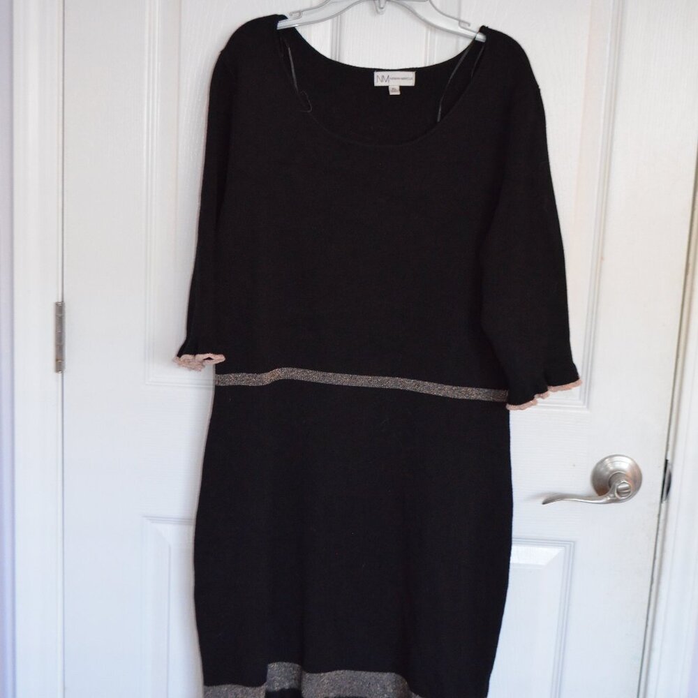 Neiman Marcus Black Midi Dress